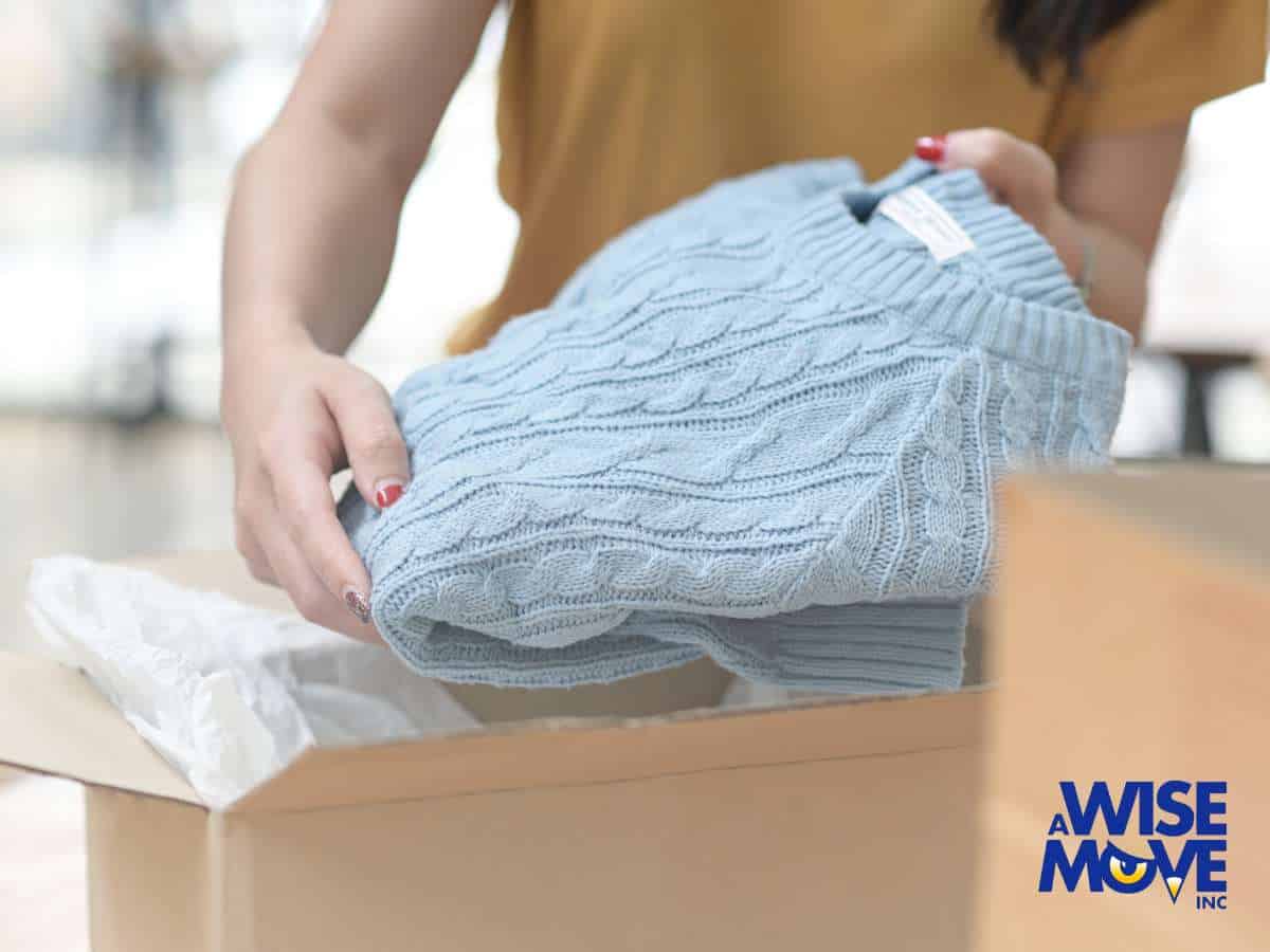 Packing clothes carefully for a Long-Distance Move